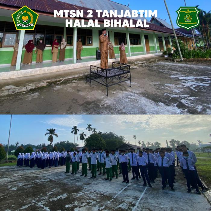 HALAL BIHALAL KELUARGA BESAR MTSN 2 TANJABRIM BERSAMA PESERTA DIDIK