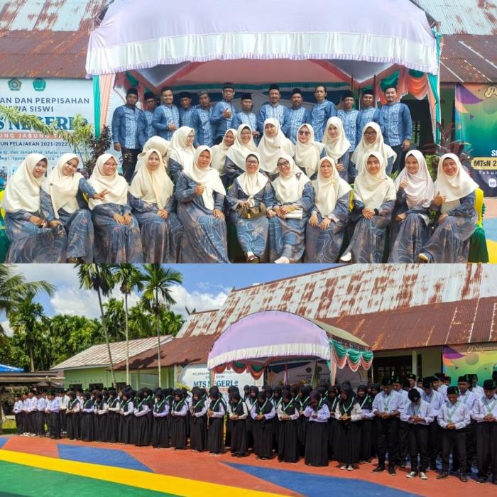 PELEPASAN DAN PERPISAHAN SISWA SISWI KELAS IX MTsN 2 TANJAB TIMUR	