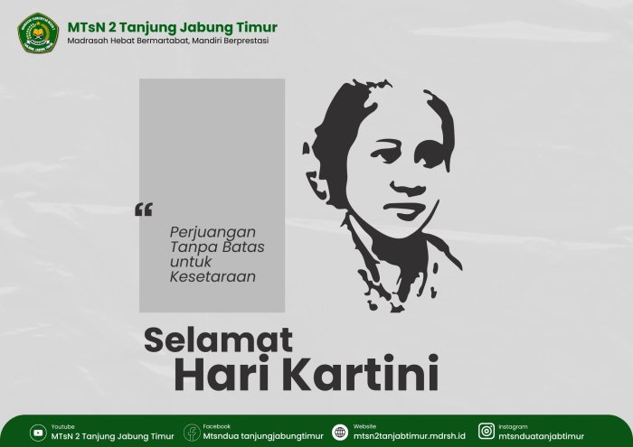 Semangat Kartini Menginspirasi Generasi Berprestasi MTsN 2 Tanjung Jabung Timur