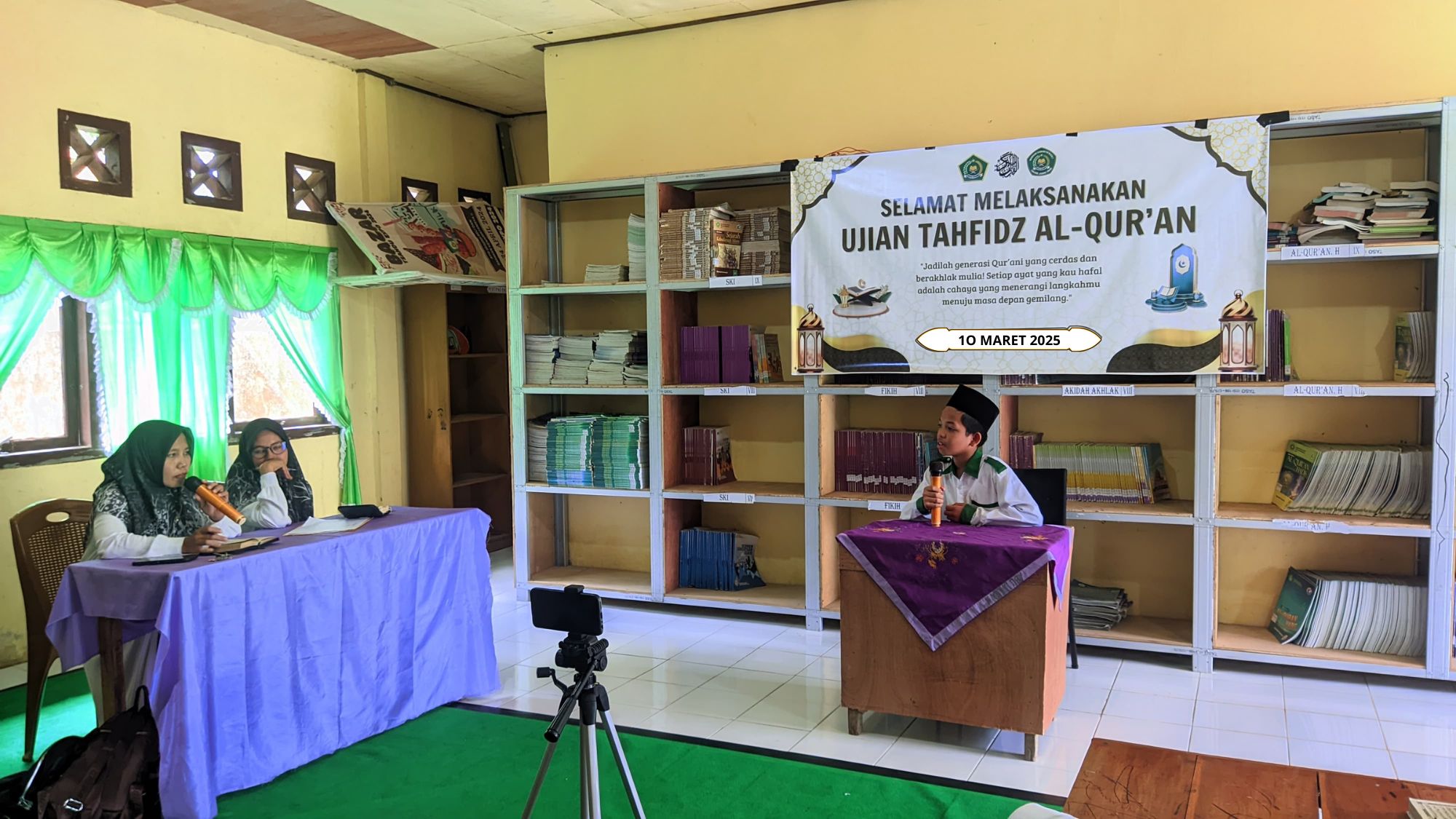 Semarak Ujian Tahfidz di MTsN 2 Tanjung Jabung Timur, Siswa Tantang Diri Hafalkan Juz 30 hingga Juz 4