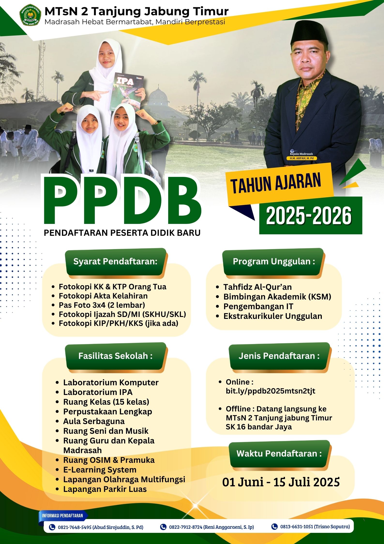 ðŸ“¢ PPDB MTsN 2 Tanjung Jabung Timur 2025/2026 ðŸ“¢