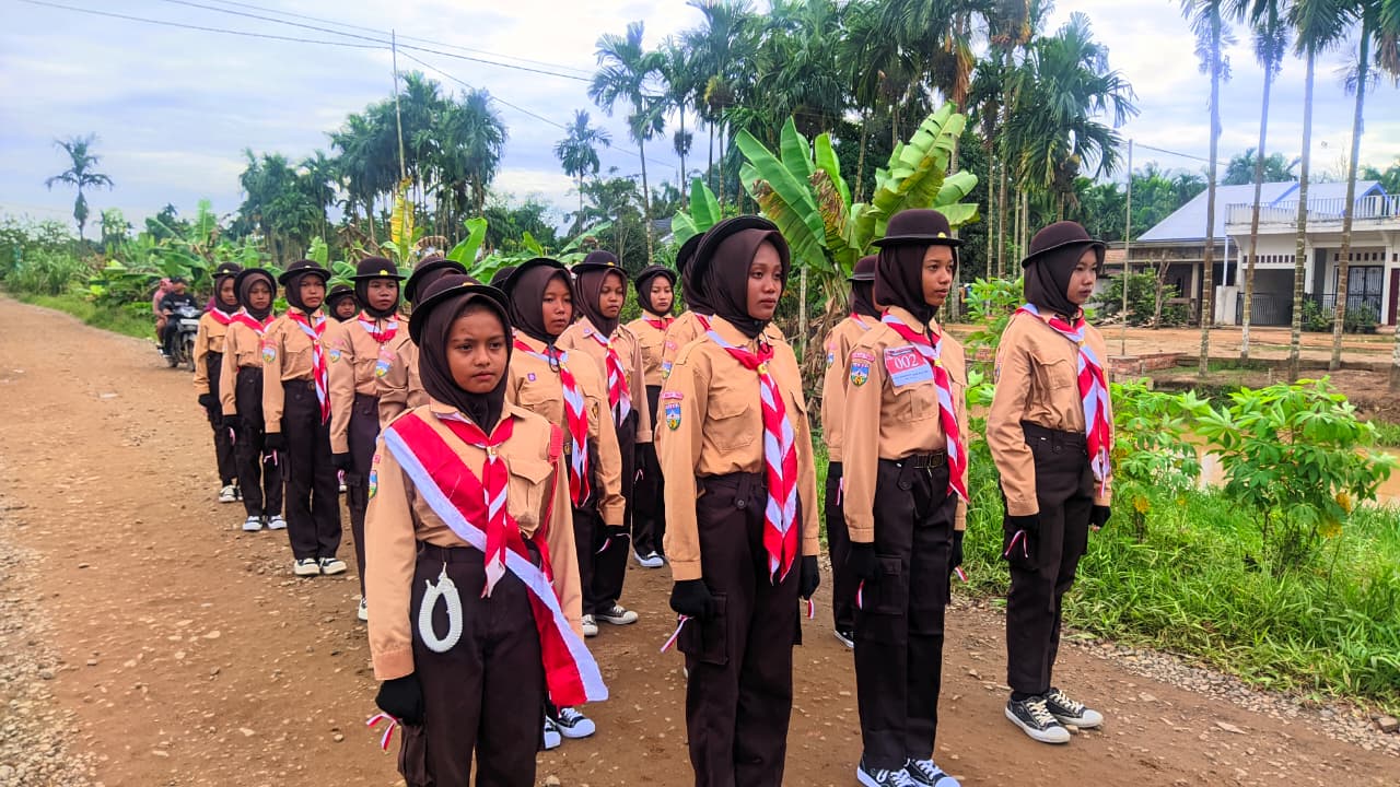 Tim LKBB Putri MTsN 2 Tanjung Jabung Timur Raih Juara 3 Tingkat SLTP pada Lomba LKBB HUT RI ke-80 di Kecamatan Rantau Rasau