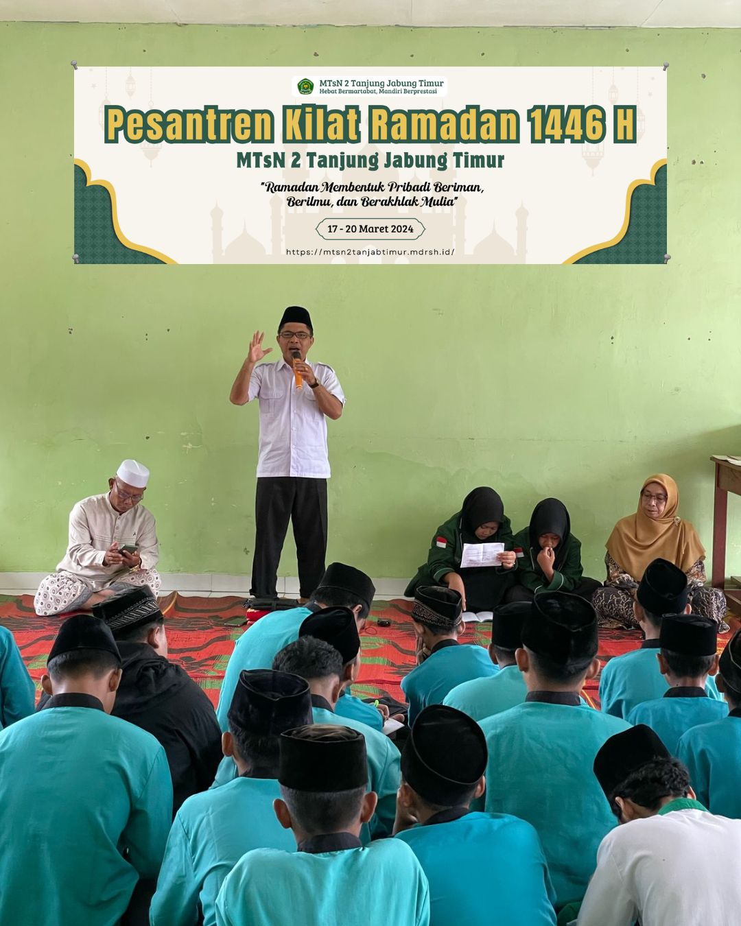 Pesantren Ramadhan 2025 di MTsN 2 Tanjung Jabung Timur Resmi Dimulai, Hari Pertama Berjalan Lancar dan Penuh Antusias Pesantren Ramadhan 2025 di MTsN 2 Tanjung Jabung Timur Resmi Dimulai, Hari Pertama Berjalan Lancar dan Penuh Antusias