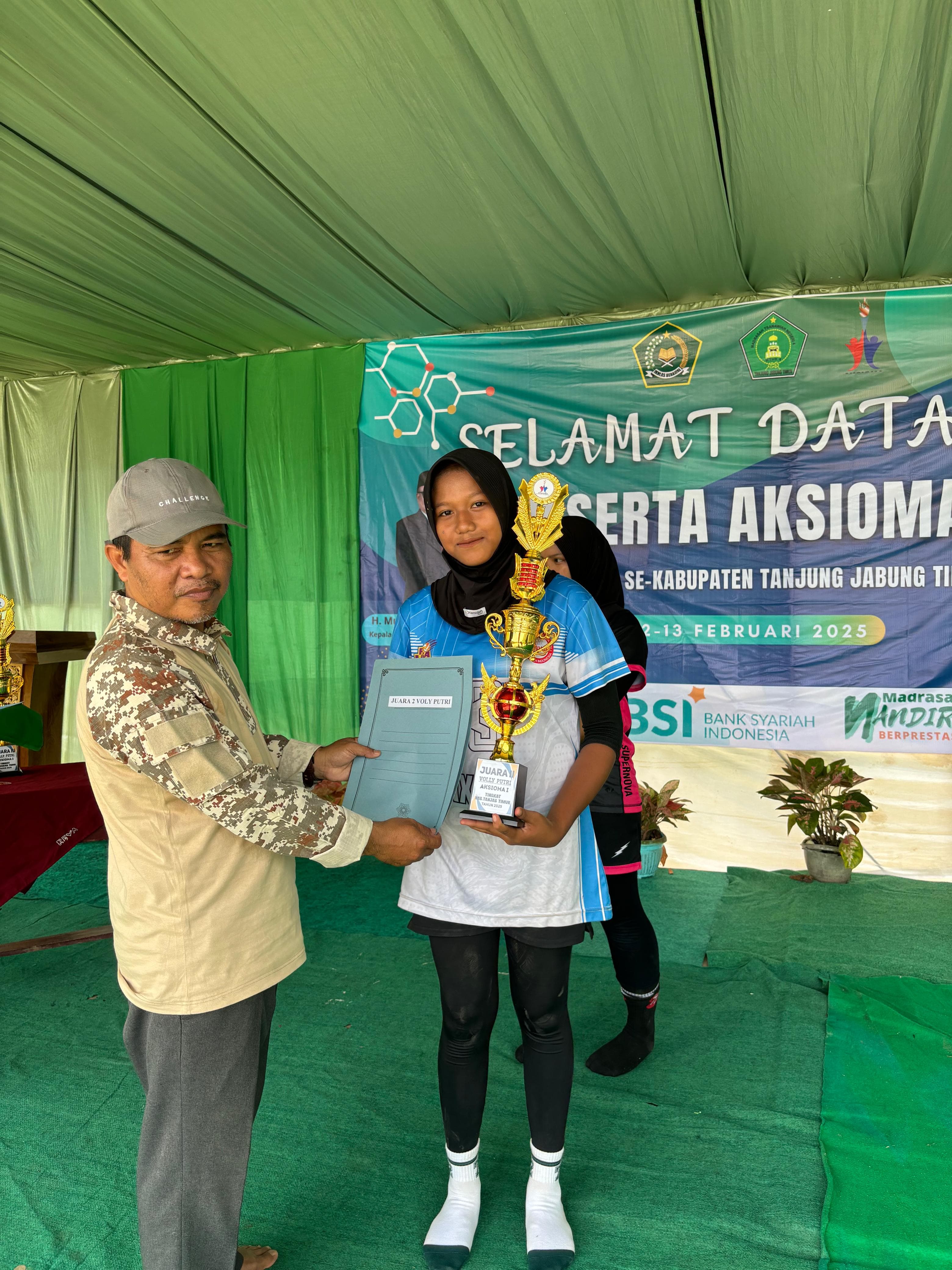 Perjuangan Tak Kenal Lelah! MTsN 2 Tanjung Jabung Timur Sabet Juara 2 Bola Voli Putri di Aksioma 2025